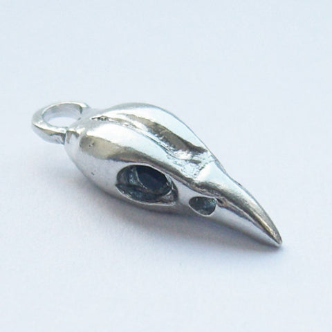 Sterling Silver Bird Skull Charm Small Bird, Charm, Charms, Immortal, Skull, Sterling Silver