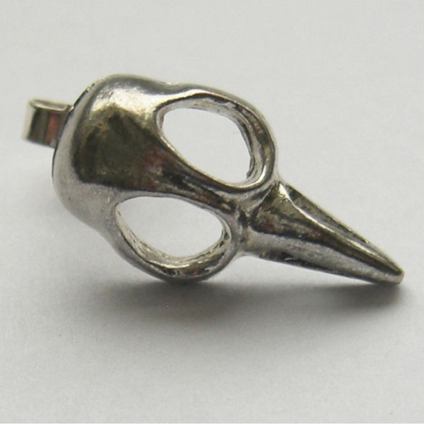 Sterling Silver Bird Skull Stud Earring Single Medium Bird, Earring, Earrings, Immortal, Skull, Sterling Silver