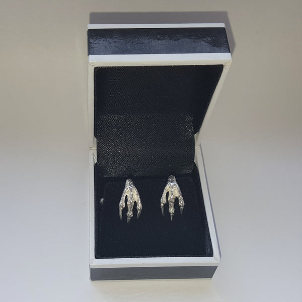 Sterling Silver Bird Claw CuffLinks