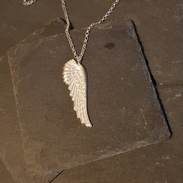 Sterling Silver Angel Wing Pendant