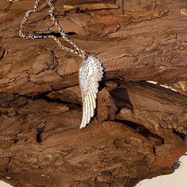 Sterling Silver Angel Wing Pendant