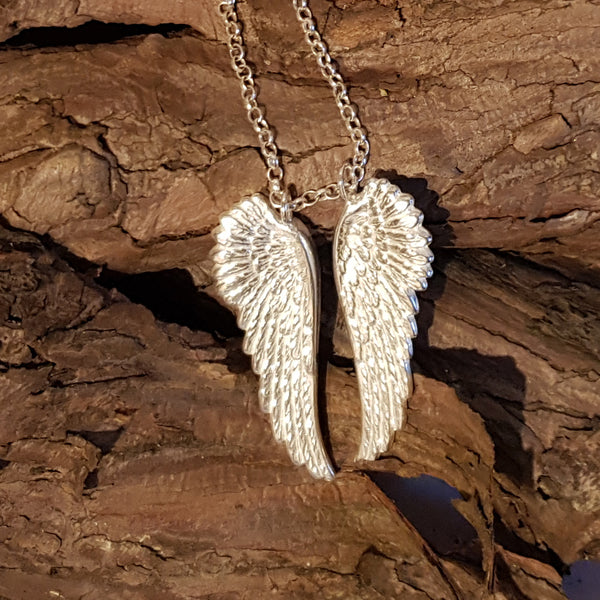 Sterling Silver Angel Wing Pendant