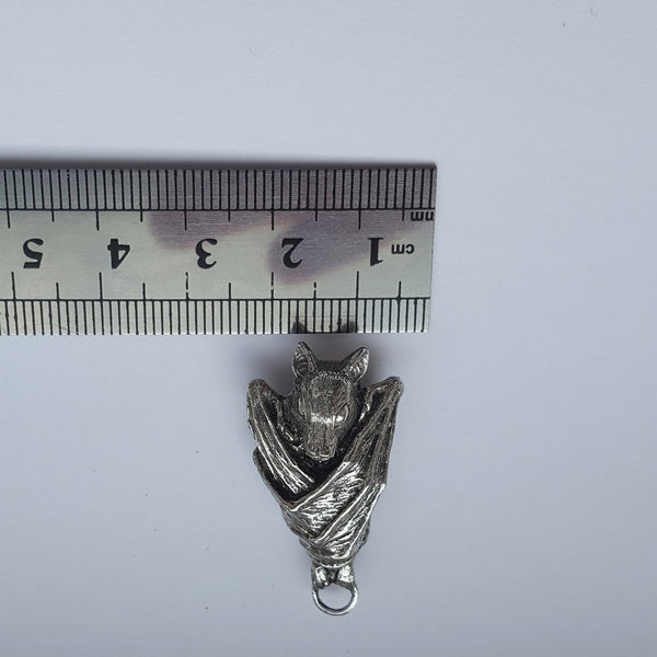 Sterling Silver Bat Pendant