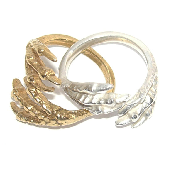 Gold Vermeil Bird Claw Ring