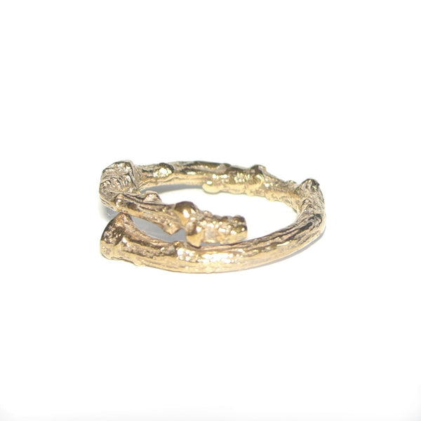 Gold Vermeil Woodland Twig Ring Band