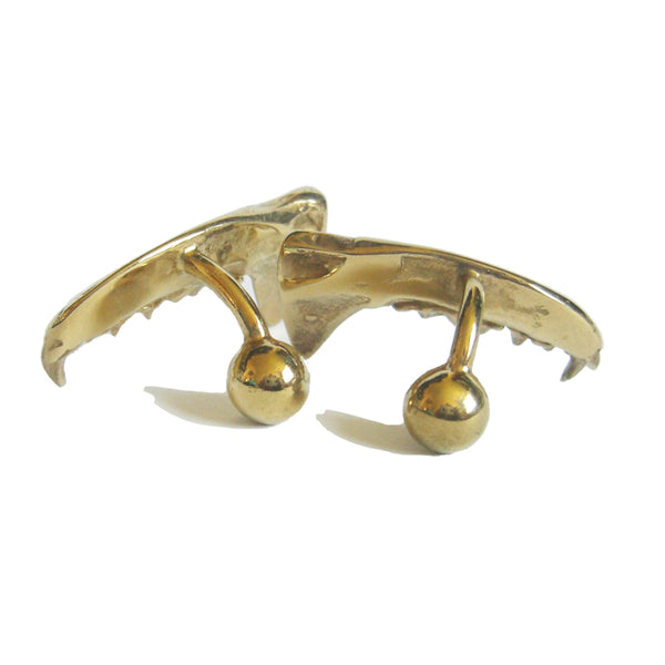 Gold Vermeil Mink Jaw Cufflinks