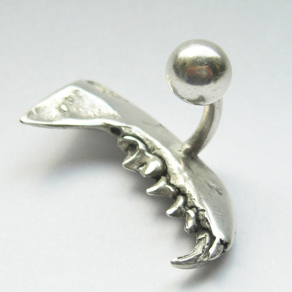 Sterling Silver Mink Jaw CuffLinks