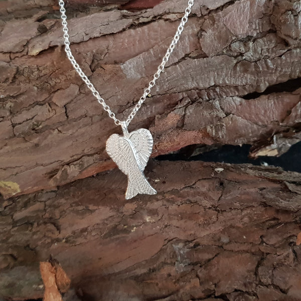 Sterling Silver Angel Wings Pendant