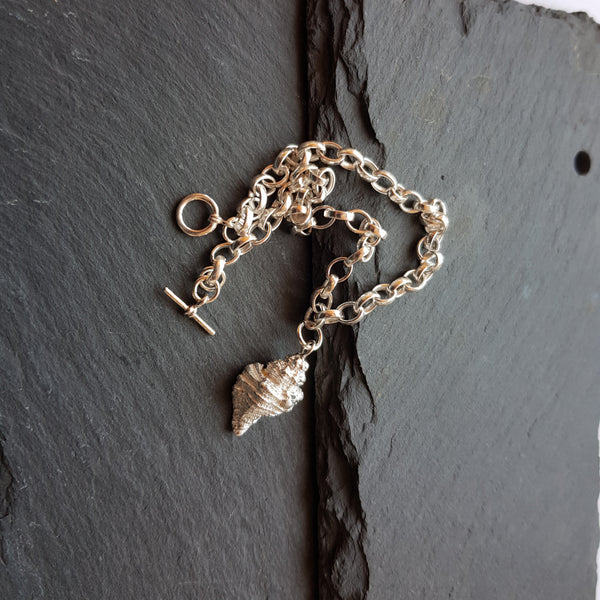 Sterling Silver Welk Shell Pendant, Necklace - Custom Order