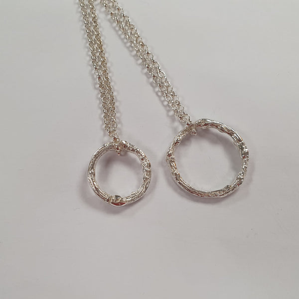 Sterling Silver Circle of Life Pendant_ Medium