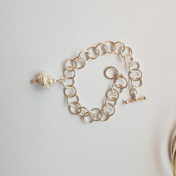 Sterling Silver Welk Shell Pendant, Necklace - Custom Order