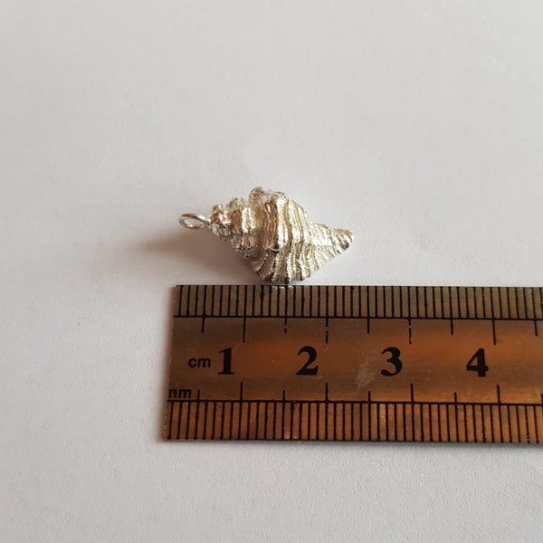 Sterling Silver Welk Shell Pendant, Necklace - Custom Order