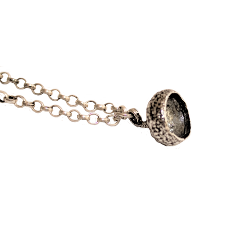 Sterling Silver Woodland Acorn Cup Pendant