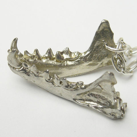 Sterling Silver Mink Jaw Pendant Upper Full Immortal, Jaw, Mink, Necklace, Necklaces, Pendant, Pendants, Sterling Silver