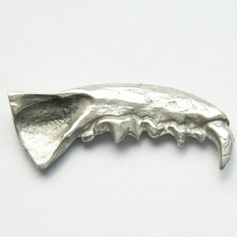 Sterling Silver Mink Jaw Pendant Upper Right Immortal, Jaw, Mink, Necklace, Necklaces, Pendant, Pendants, Sterling Silver