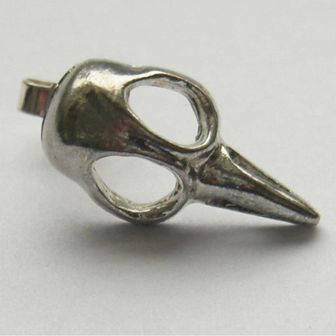 Sterling Silver Bird Skull Stud Earring Single Medium Bird, Earring, Earrings, Immortal, Skull, Sterling Silver