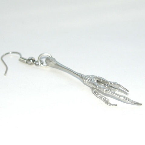 Sterling Silver Robin Bird Claw Hook Earring Single Bird, Claw, Earring, Earrings, Immortal, Sterling Silver