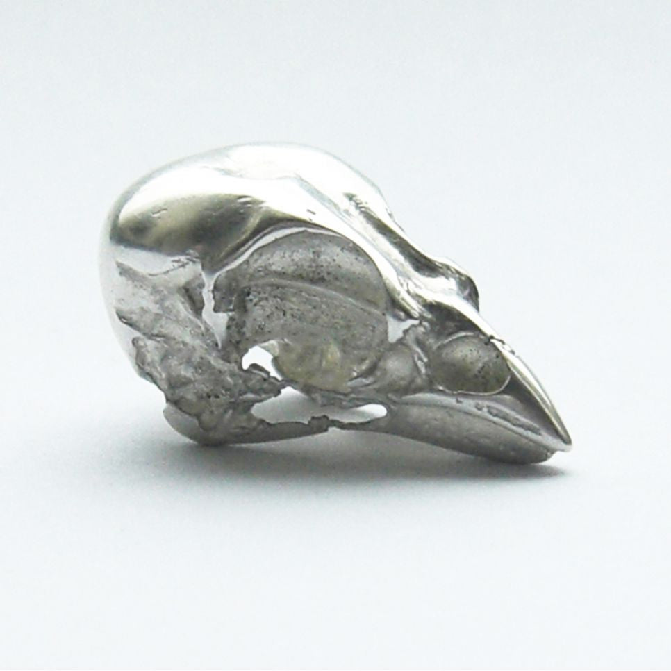 Sterling Silver Sparrow Skull Brooch Bird, Brooch, Brooches, Immortal, Skull, Sterling Silver