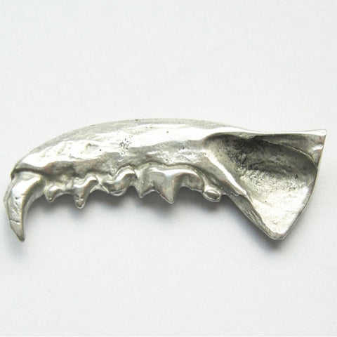Sterling Silver Mink Jaw Pendant Upper Left Immortal, Jaw, Mink, Necklace, Necklaces, Pendant, Pendants, Sterling Silver