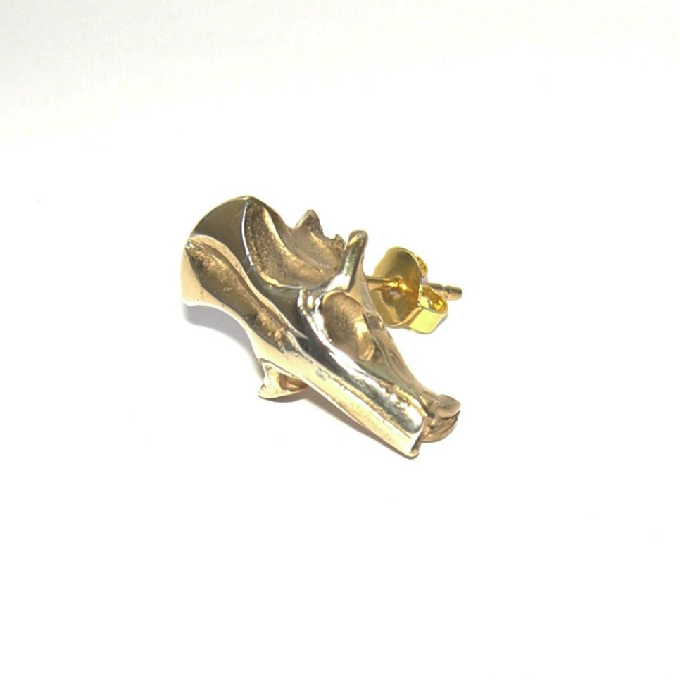 Gold Vermeil Mouse Skull Stud Earrings Earring, Earrings, Gold Vermeil, Immortal, Mouse, Skull
