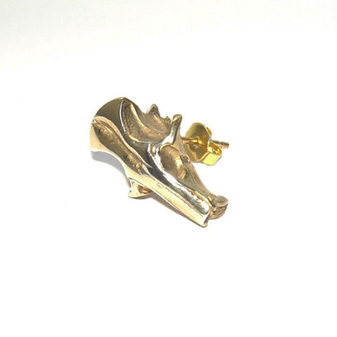 Gold Vermeil Mouse Skull Stud Earrings Earring, Earrings, Gold Vermeil, Immortal, Mouse, Skull