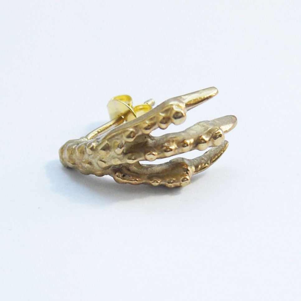 Gold Vermeil Bird Claw Stud Earrings Bird, Claw, Earring, Earrings, Gold Vermeil, Immortal