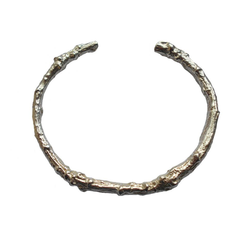 Sterling Silver Twig Cuff Bangle Medium Large Bangle, Cuff, Sterling Silver, Twig