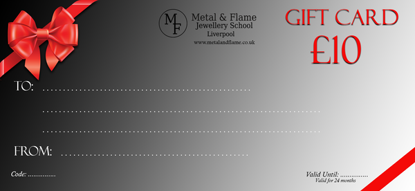 Metal and Flame Jewellery School Gift Voucher - Digital Version