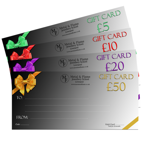 Metal and Flame Jewellery School Gift Voucher - Digital Version