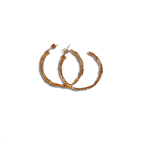 Gold Vermeil Woodland Twig Earrings