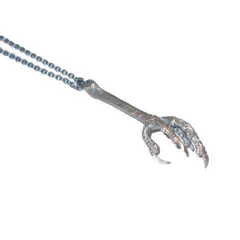 Sterling Silver Robin Bird Claw Pendant