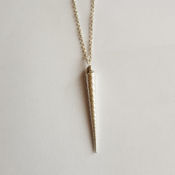 Sterling Silver Narwhal Horn Pendant, Necklace