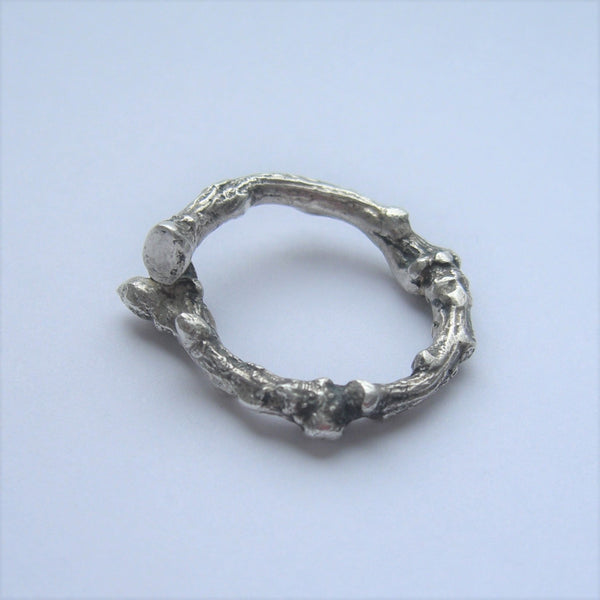 Sterling Silver Woodland Twig Ring