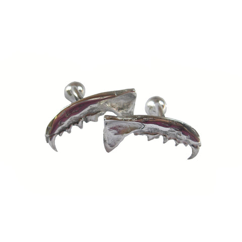 Sterling Silver Mink Jaw CuffLinks