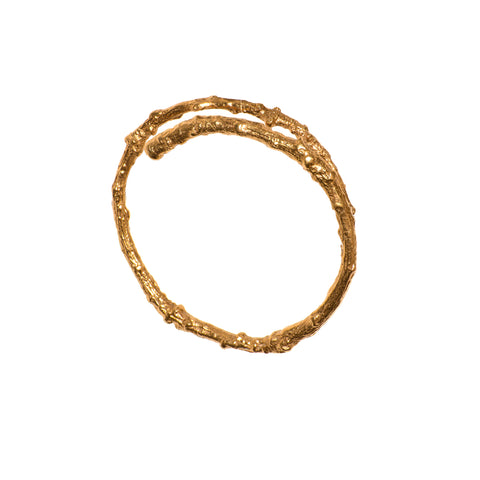 Gold Vermeil Woodland Twig Bangle