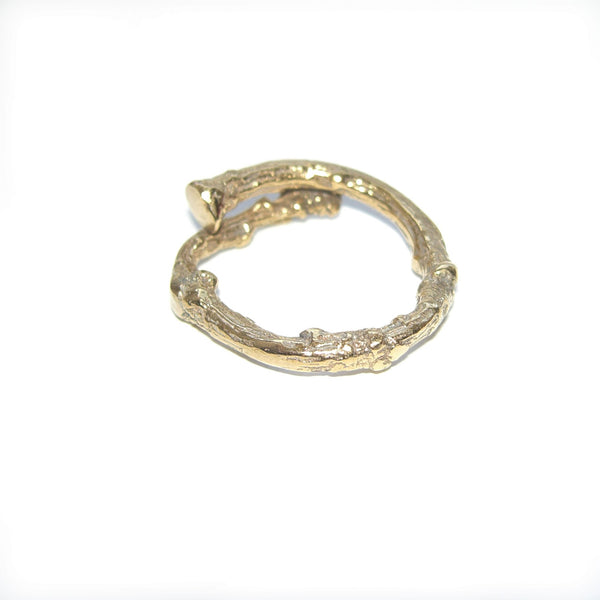 Gold Vermeil Woodland Twig Ring Band