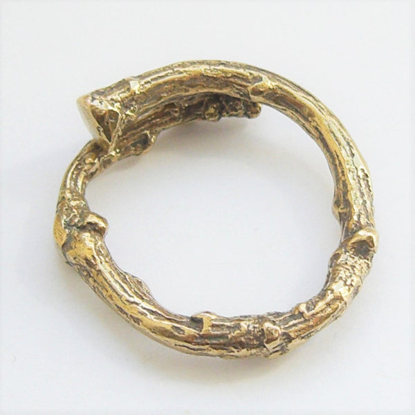 Gold Vermeil Woodland Twig Ring Band