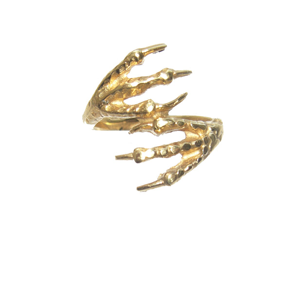 Gold Vermeil Bird Claw Ring