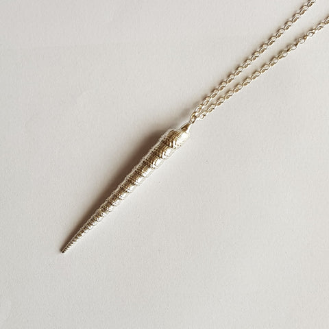 Sterling Silver Narwhal Horn Pendant, Necklace
