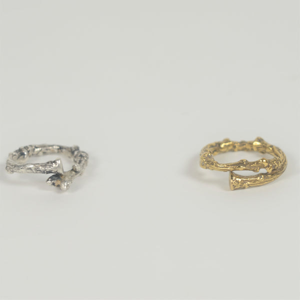Sterling Silver Woodland Twig Ring
