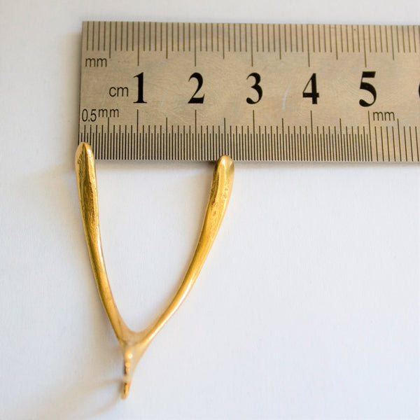 Vermeil Gold Plated Wishbone Pendant